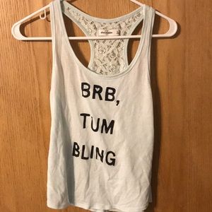 Gymnastics workout tank top